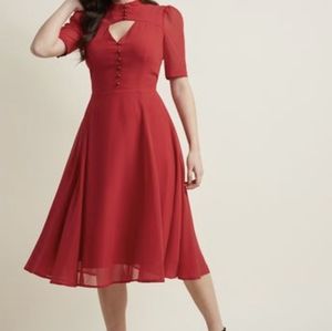 Beautiful red vintage style red dress